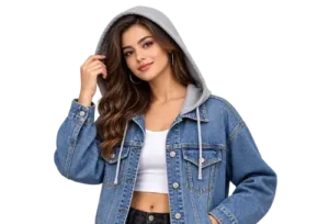 Hooded Denim Jacket