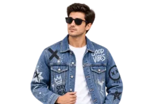 Printed Denim Jacket